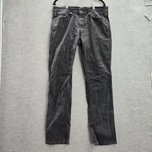 Levi's 541 Men Jeans 35X34 Black Denim Athletic Fit 31" Inseam